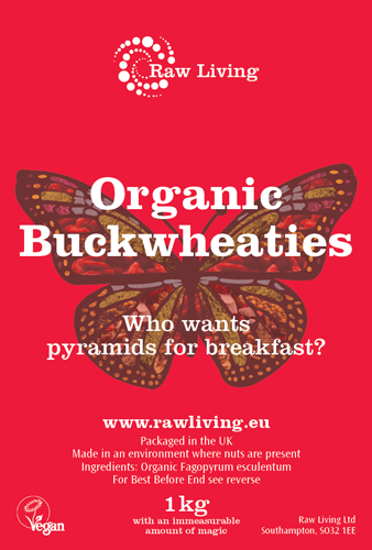Organic Buckwheaties | Raw Living UK | Raw Foods | Raw Cereals | Raw Living Organic Buckwheaties are Soaked, Sprouted &amp; Dehydrated Buckwheat Groats (which are seeds, not grains). We love using them in puddings &amp; cereals.