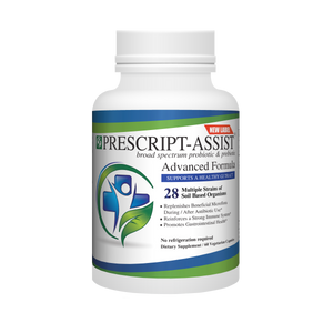 Prescript-Assist Probiotic & Prebiotic | Raw Living UK | Supplements | Prescript Assist's Probiotic & Prebiotic Capsules contain 28 Beneficial Microflora, alongside a proprietary Prebiotic (Leonardite). pH Resistant & Shelf Stable.