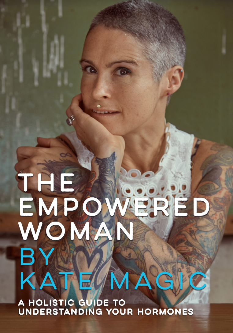 Empowered Woman (Print) | Kate Magic | Raw Living UK | Books | In her acclaimed book, &#39;The Empowered Woman,&#39; Kate Magic looks at the challenges faced by women in the 21st century, and offers constructive and hopeful advice.