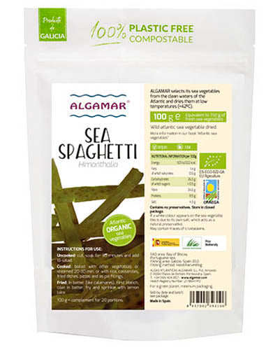 Algamar - Sea Spaghetti Organic (50g, 100g, 500g)