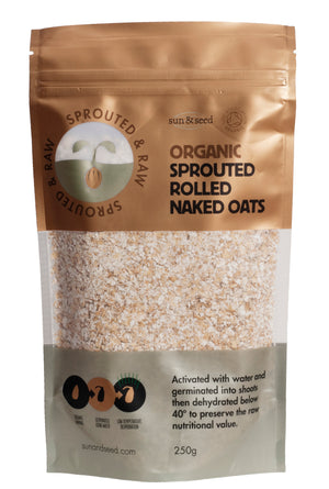 Organic Sprouted Oats | Sun & Seed | Raw Living UK | Cereals | Raw Foods | Sun & Seed Raw, Organic & Activated Oats are the only Truly Raw Sprouted Oats that we know of. Use them in Cereals, Porridge, Granolas & Culinary Creations.