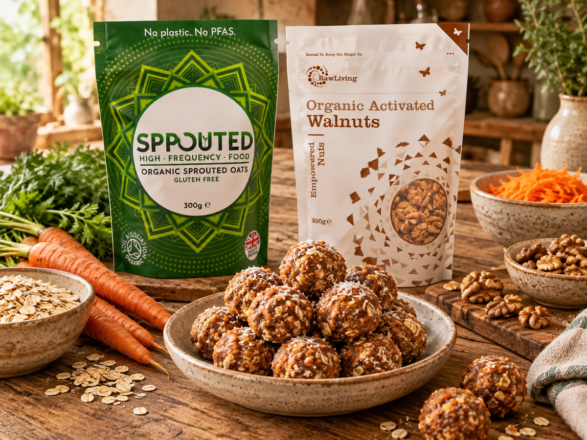 Raw Carrot Cake Energy Bites