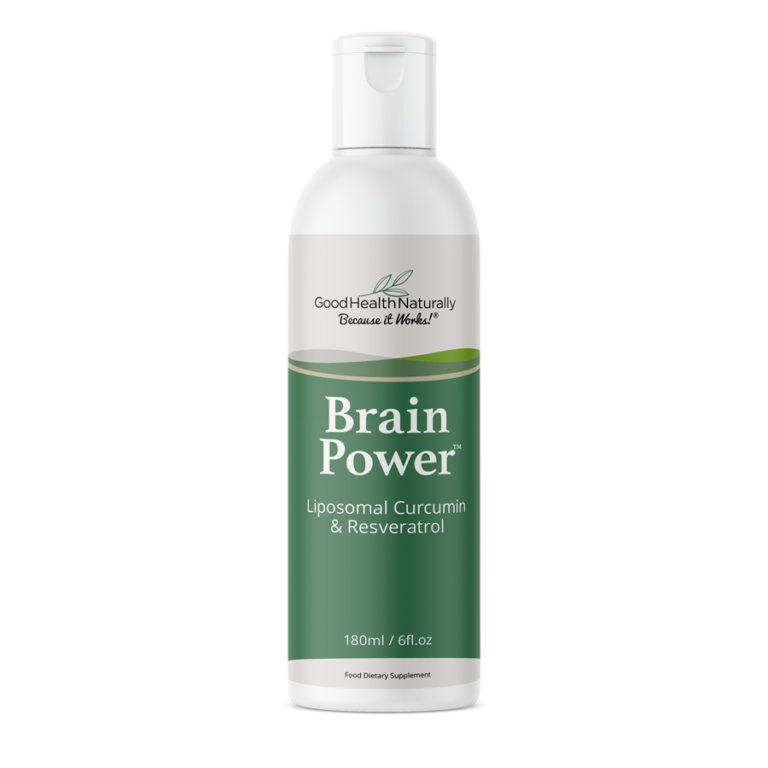 Good Health Naturally - Brain Power - Liposomal Curcumin &amp; Resveratrol (180ml)