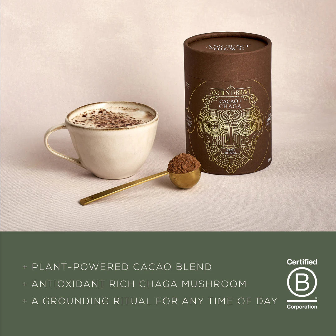 Cacao + Chaga Mushroom Powder