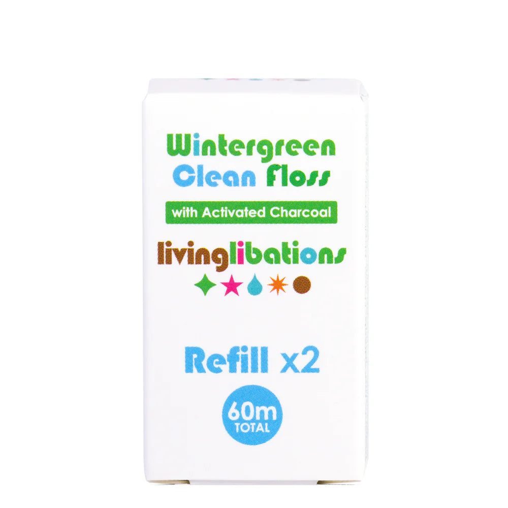 Wintergreen Clean Charcoal Floss