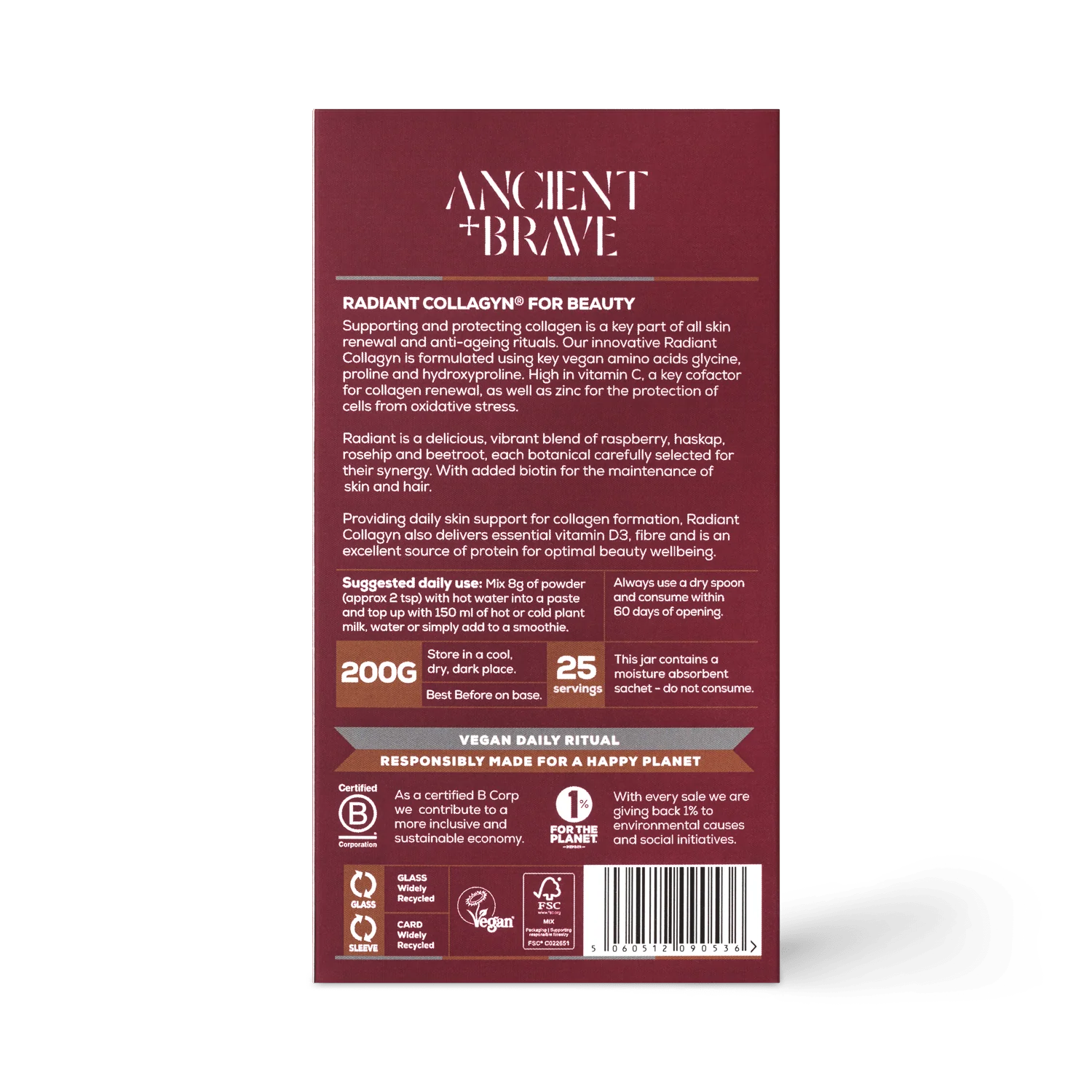 Ancient &amp; Brave - Radiant Collagyn for Beauty (200g)