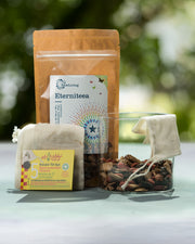 Eterniteea (100g), Glass Storage Jar, 5 Tea Bags