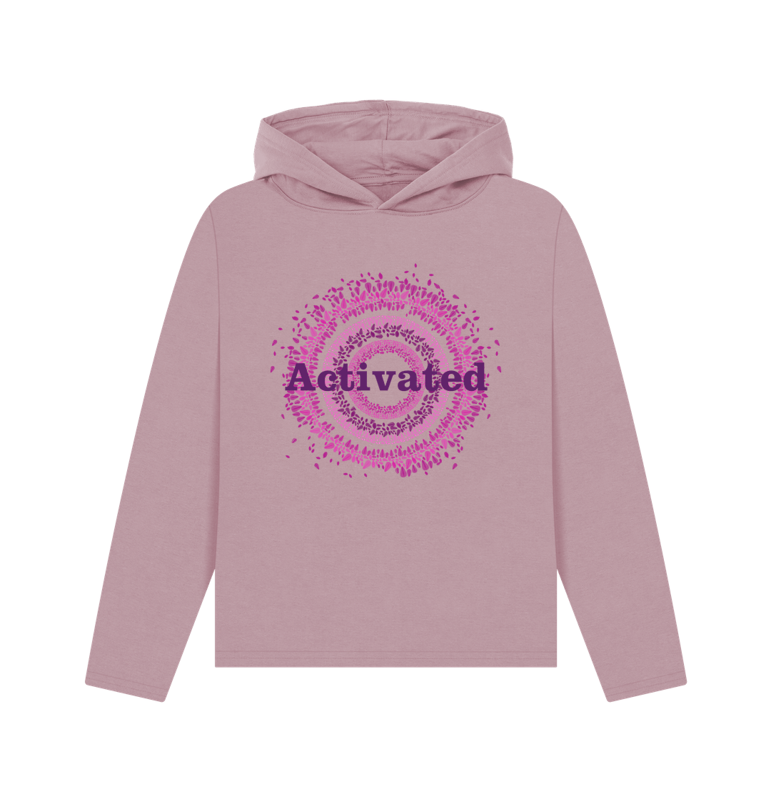 Mauve Printed Hoody