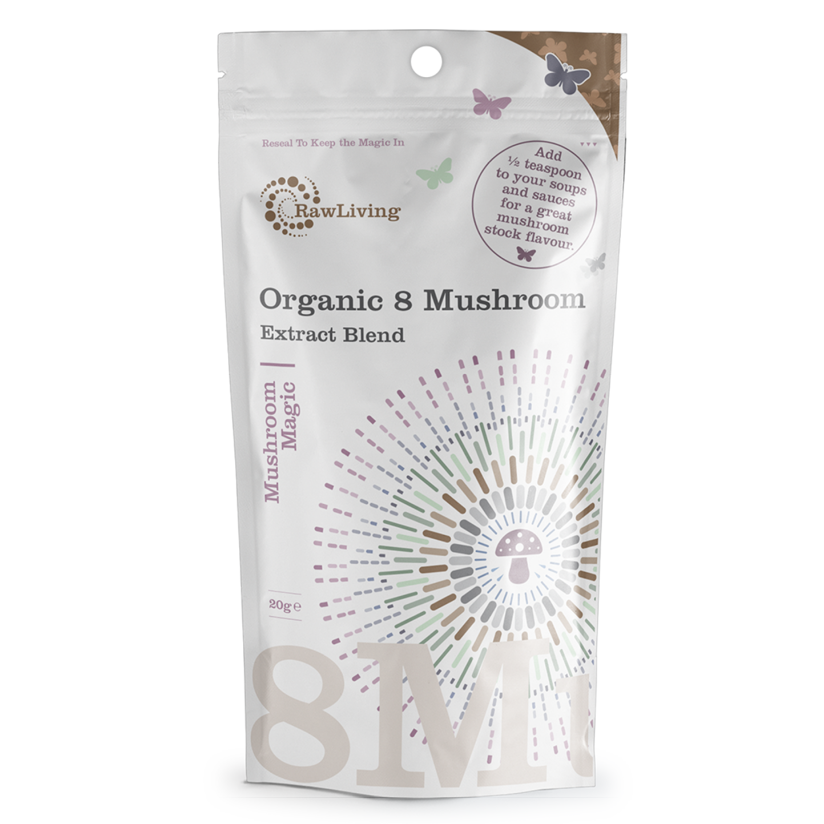 8 Mushroom 8:1 Extract Powder - Organic