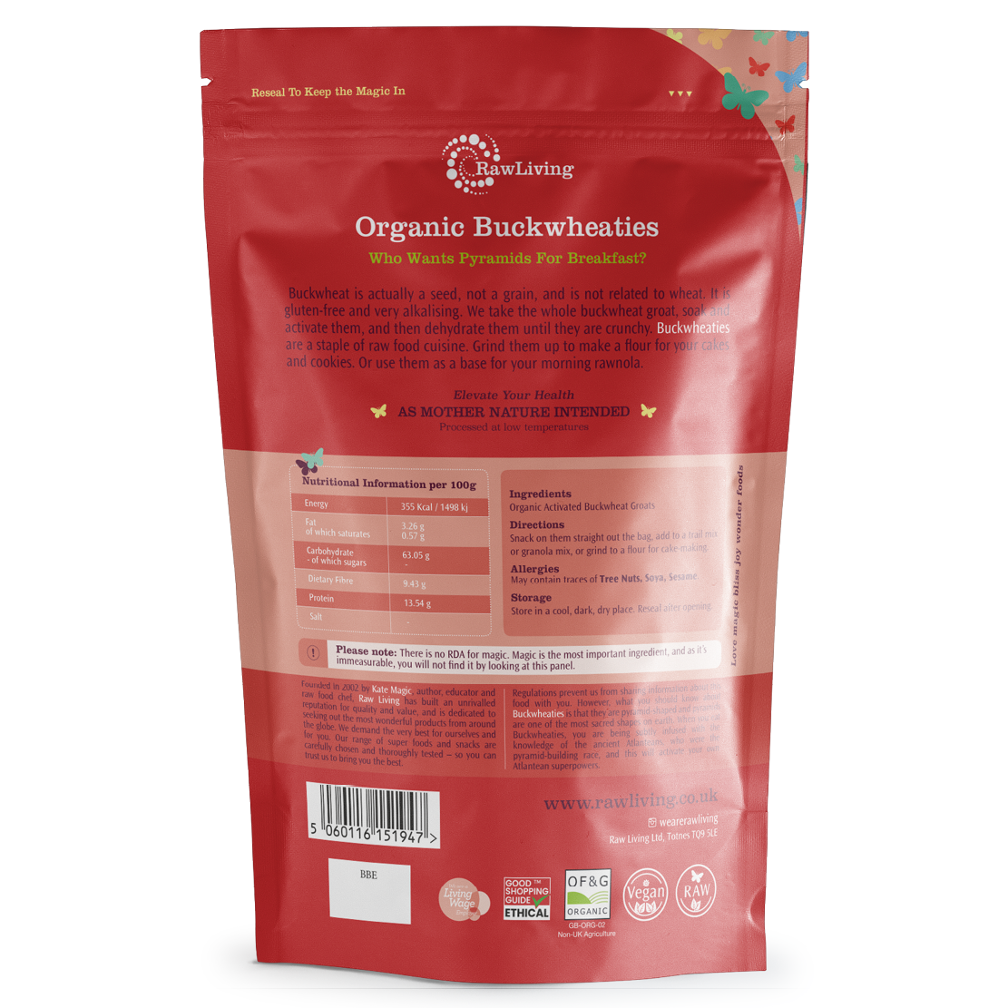Organic Buckwheaties | Raw Living UK | Raw Foods | Raw Cereals | Raw Living Organic Buckwheaties are Soaked, Sprouted & Dehydrated Buckwheat Groats (which are seeds, not grains). We love using them in puddings & cereals.