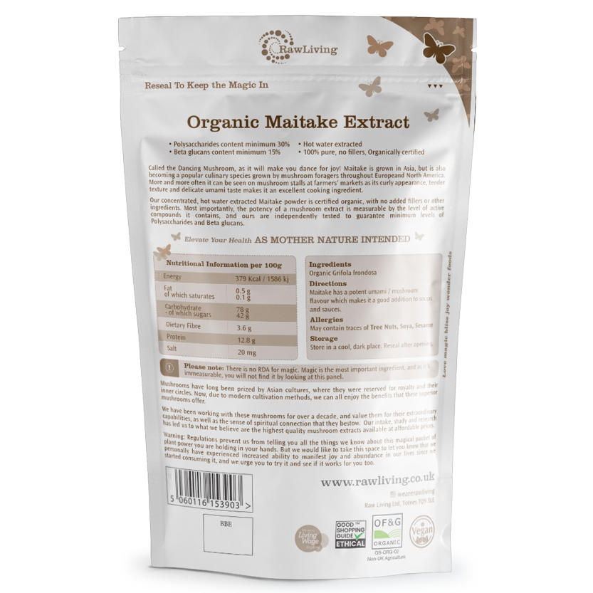 Maitake Mushroom 8:1 Extract Powder - Organic