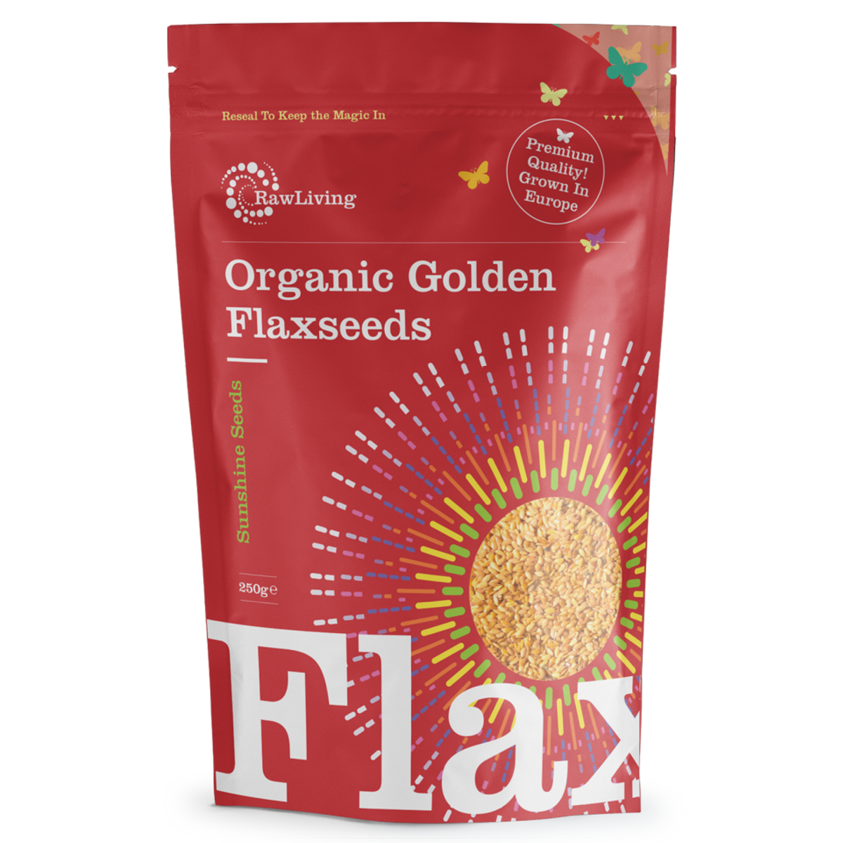 Organic Golden Flaxseed (Linseed) | Raw Living UK | Raw Foods | Raw Living Organic Raw Golden Flaxseed (Linseed) (Various Sizes), sourced from Europe. Known as an excellent source of Fibre, Essential Fatty Acids & Lignans.