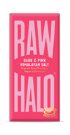 Dark &amp; Pink Himalayan Salt Organic Raw Chocolate Bar (70g) - Raw Halo