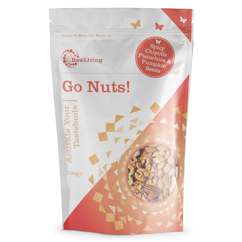 Go Nuts! Activated Spicy Chipotle Pistachios & Pumpkin Seeds