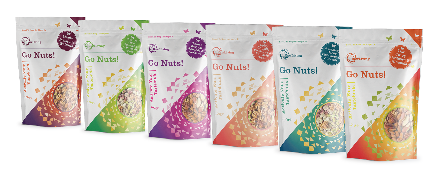 Go Nuts! 100g Bundle - Buy 5 Get 1 Free (6 x 100g)