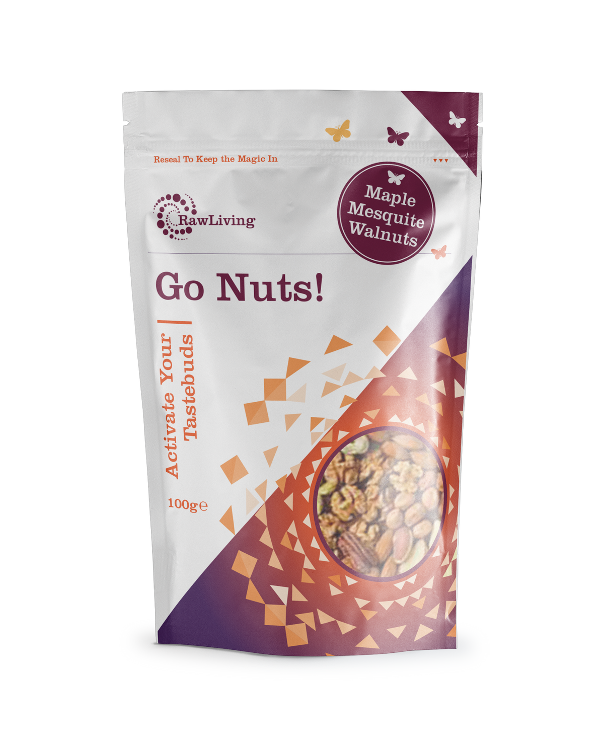 Go Nuts! Activated Maple Mesquite Walnuts (100g, 250g, 1kg)