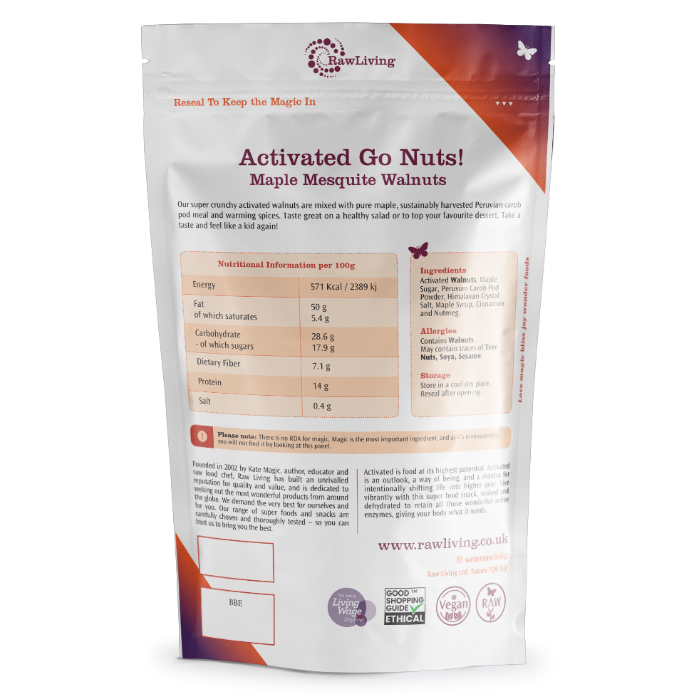 Go Nuts! Activated Maple Mesquite Walnuts