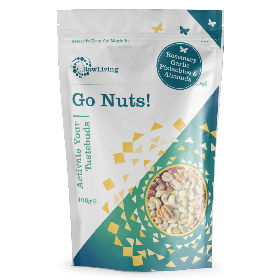 Go Nuts! Activated Rosemary Garlic Pistachios & Almonds