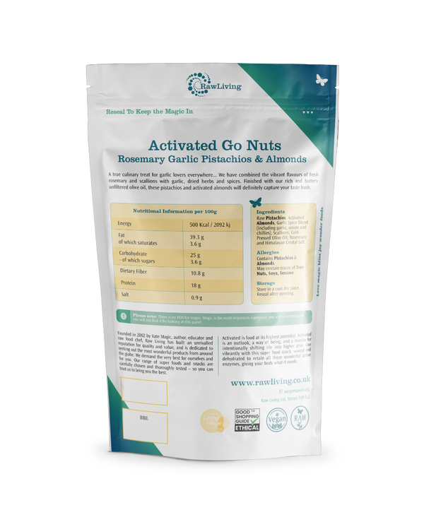 Organic Activated Mixed Nuts (200g, 1kg) Raw Living UK