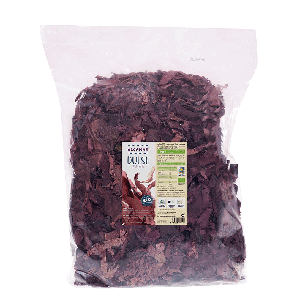 Organic Dulse | Algamar | Raw Living UK | Sea Vegetables | Raw Foods | Algamar's Organic Dulse is the perfect Sea Vegetable for Salads or adding to Flax Crackers & Burgers. We consider Seaweeds to be a key part of a Healthy Diet.