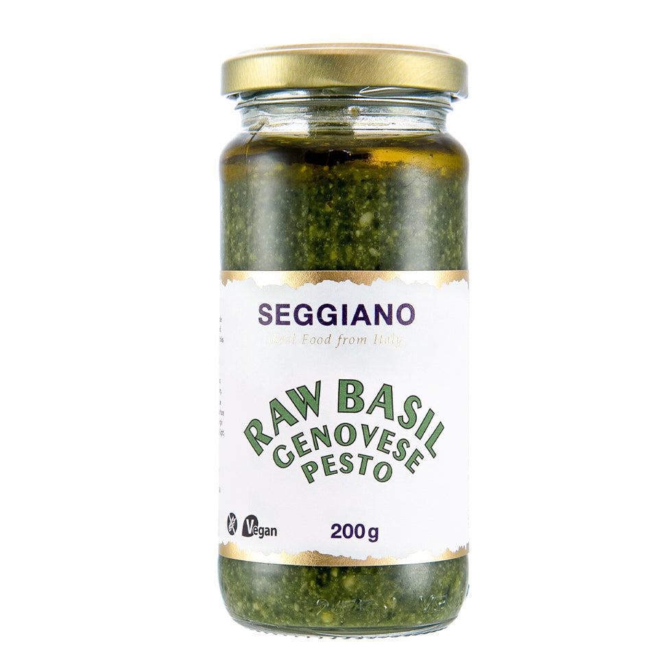 Genovese Raw Vegan (Unpasteurized) Basil Pesto Pasta Sauce (200g)