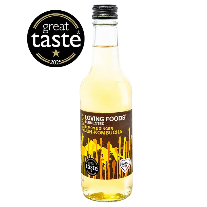 Organic Jun Kombucha - Lemon & Ginger (330ml)