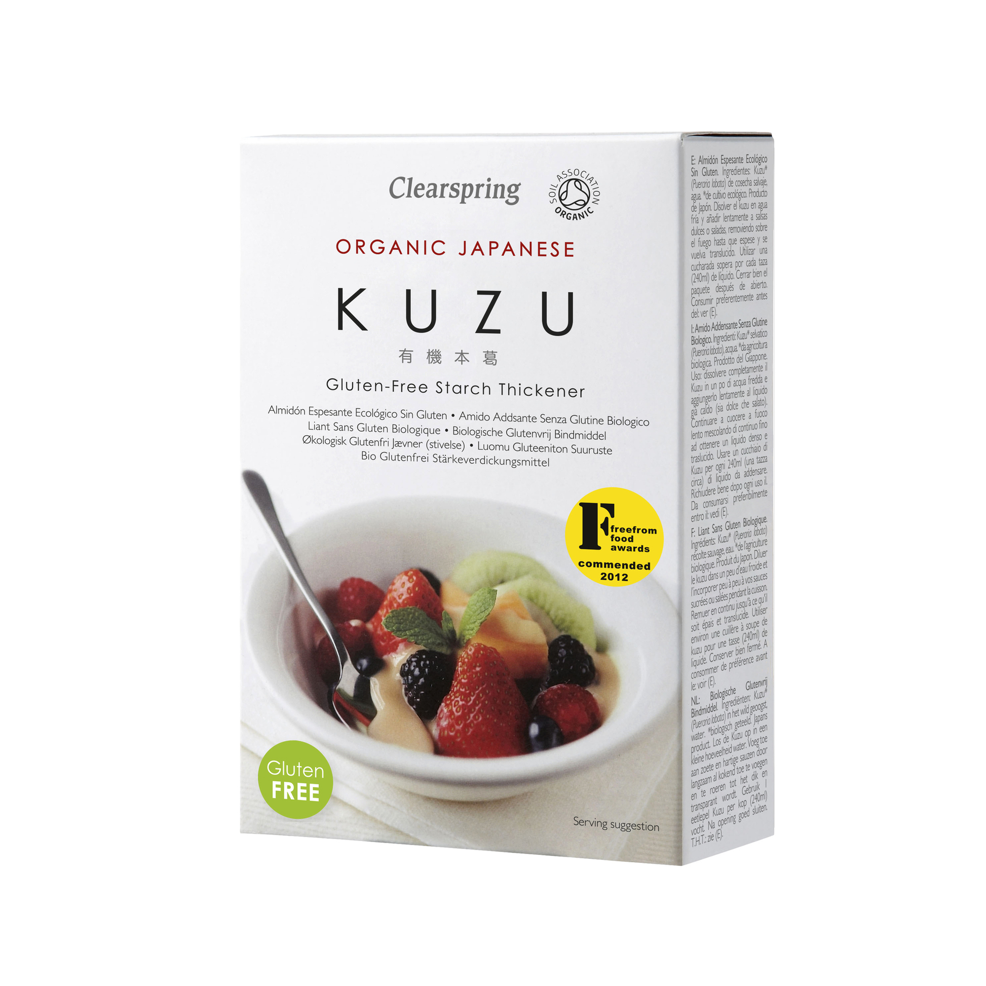 Organic Japanese Kuzu (125g) | Clearspring | Raw Living UK | Clearspring Organic Kuzu is a superior quality starch thickener with a smooth texture & neutral flavour. Used in traditional Japanese cuisine & confectionery.
