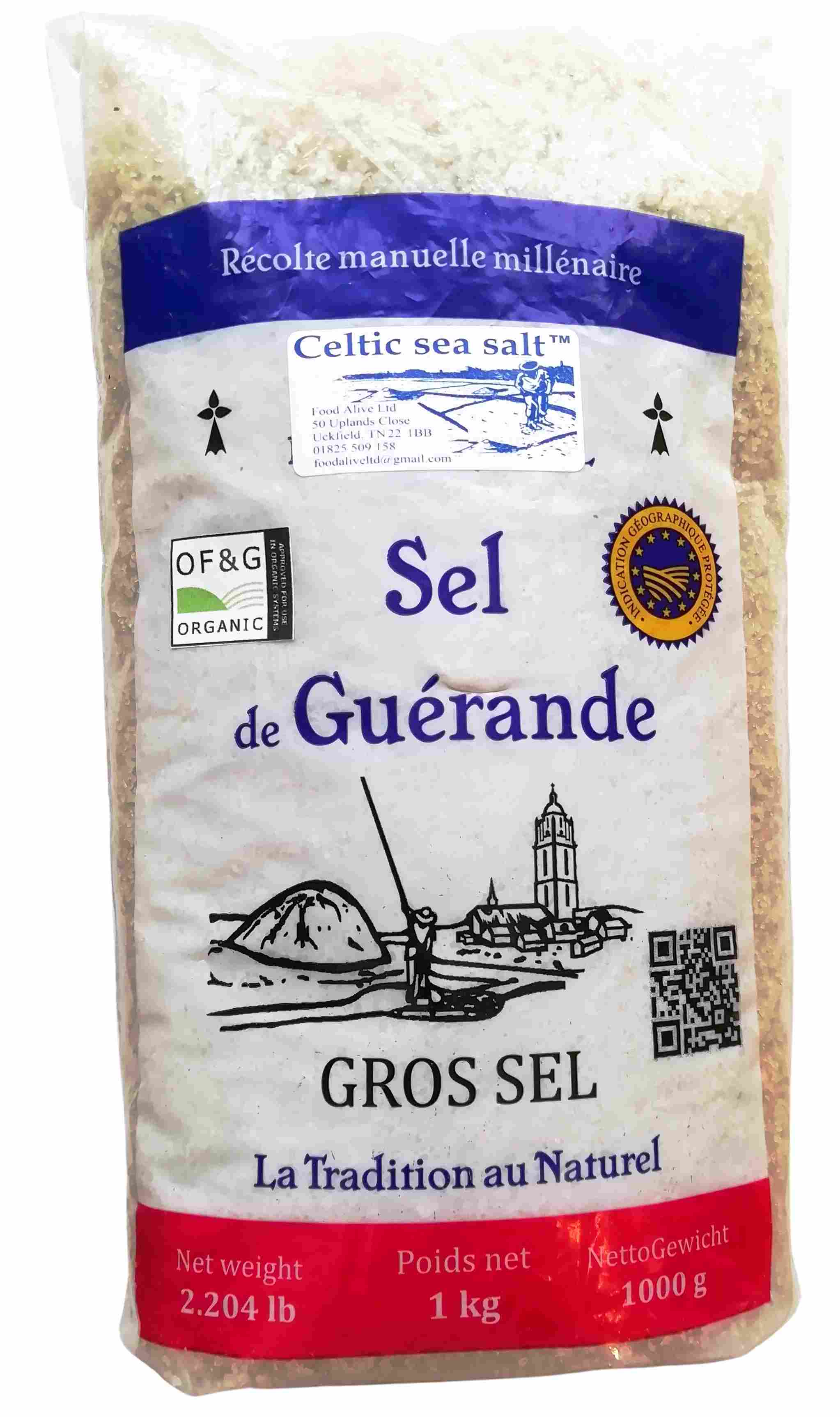 Celtic Sea Salt COARSE (1kg), Sel de Guerande