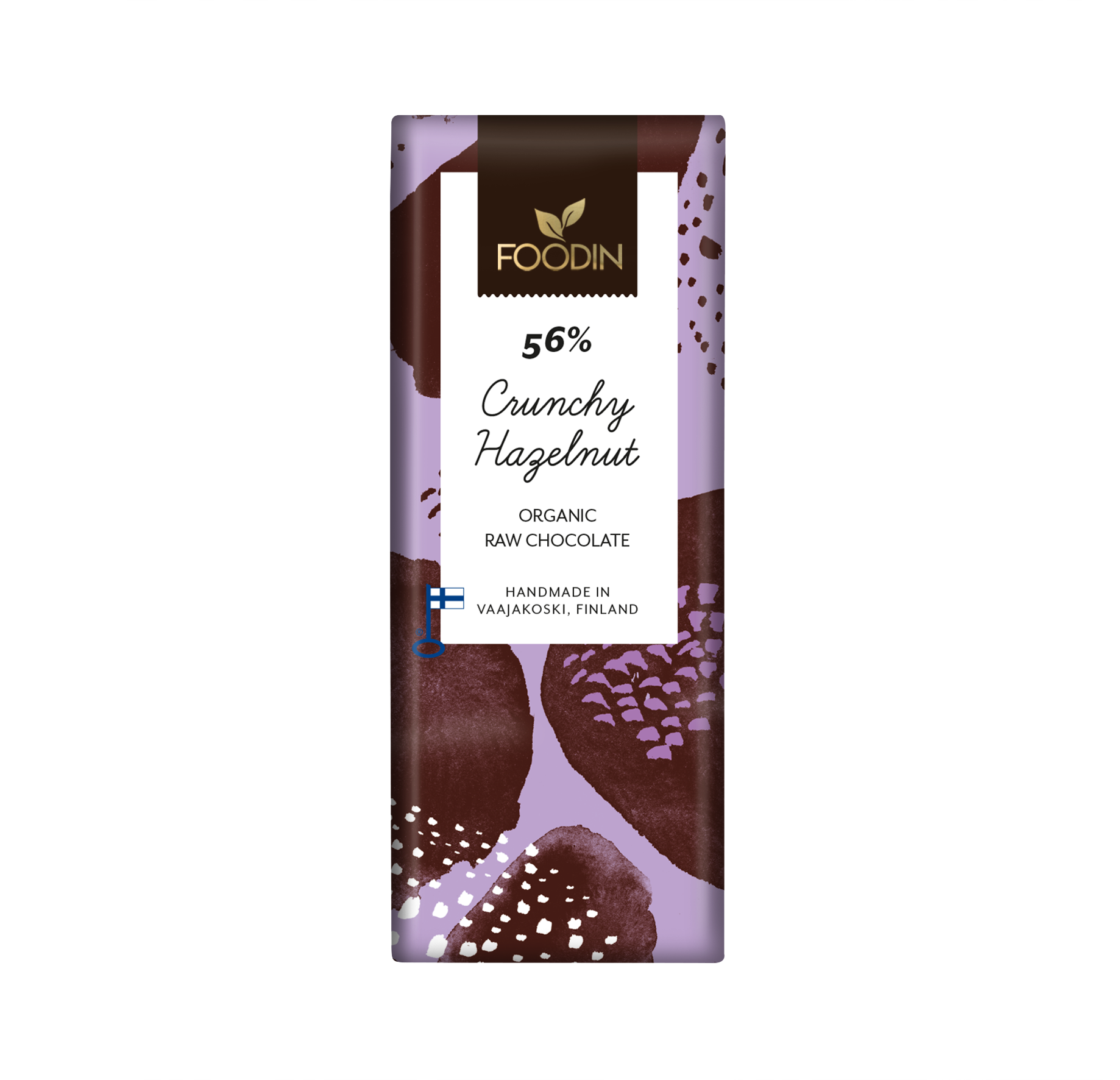Organic Raw Chocolate Bar Crunchy Hazelnut 56%