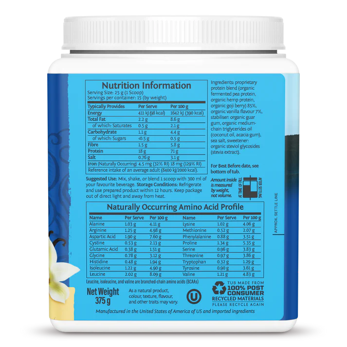 Organic Warrior Blend Vanilla