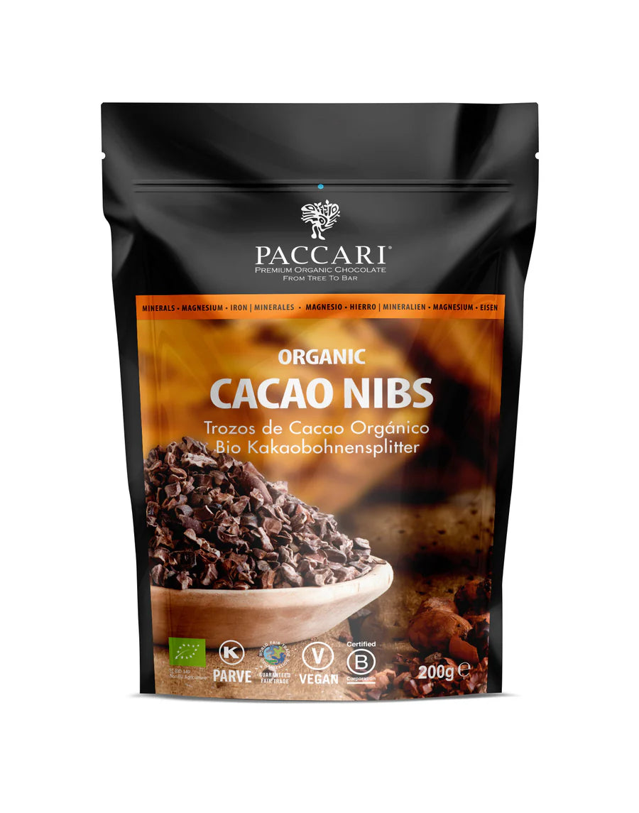 Paccari Raw Organic Biodynamic Cacao NIBS (200g)