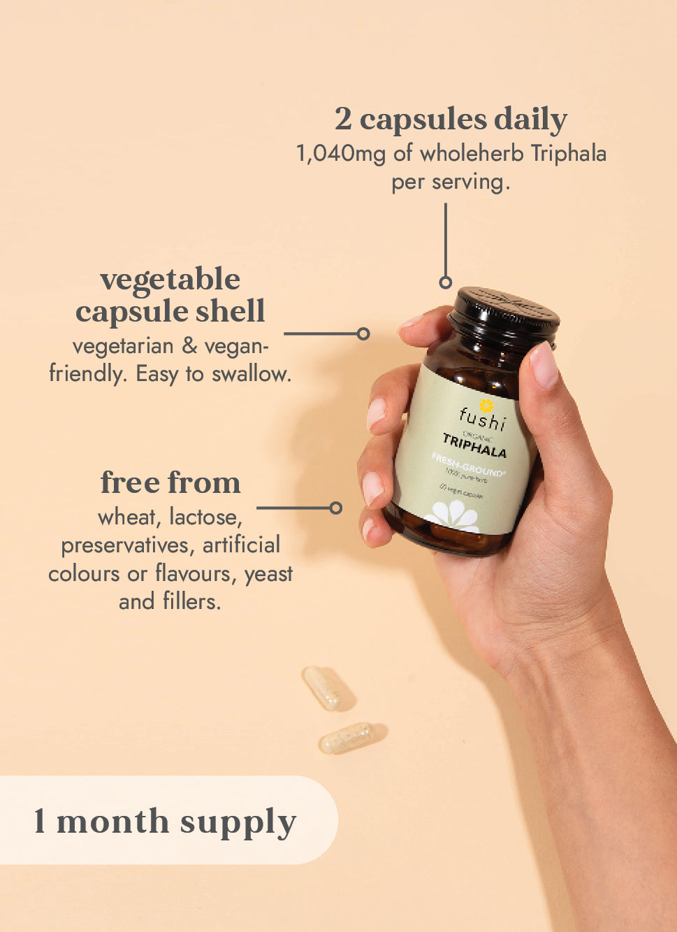 Vegan Collagen Capsules (120 Caps) Fushi Raw Living UK