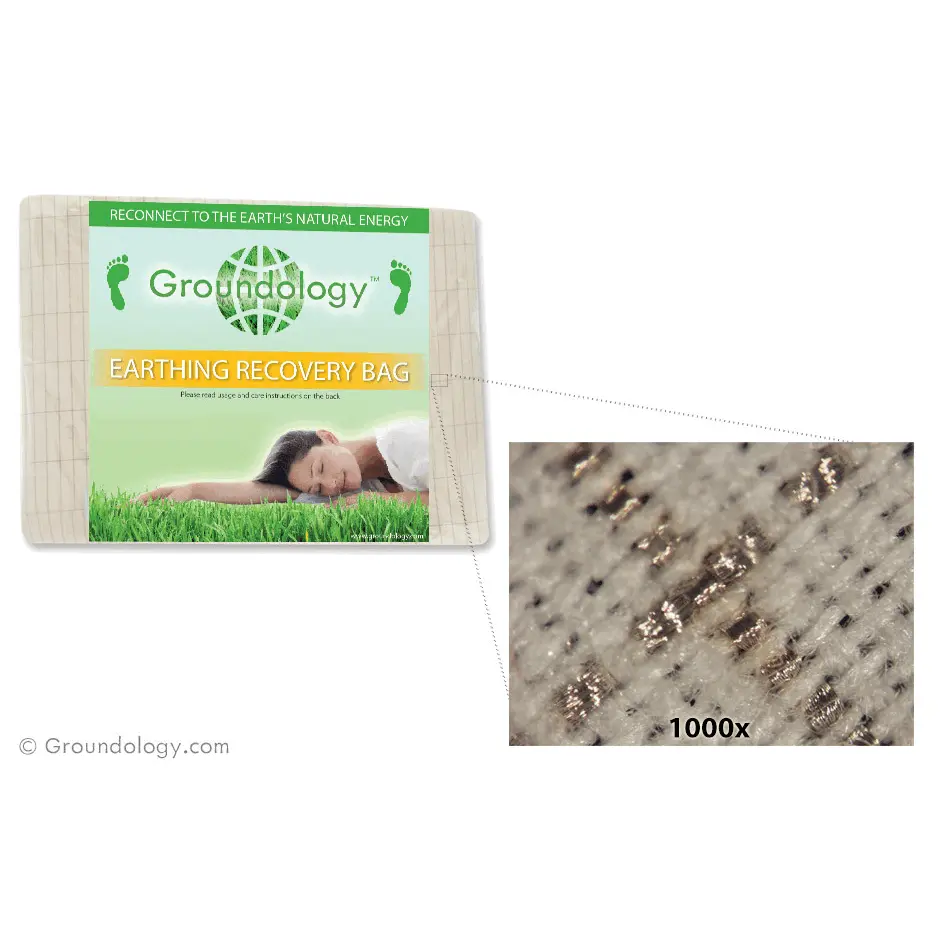 Organic Earthing Recovery Bag (No Plug) | Groundology | Raw Living UK | EMF & Energy Protection | Groundology Organic Earthing Recovery Bag (95cm x 210cm), made from 100% cotton, is a universal grounding / earthing sleeping bag designed for rest & recovery.