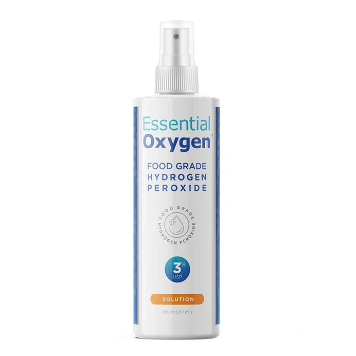 3% Food Grade Hydrogen Peroxide | Essential Oxygen | Raw Living UK | Cleaning Product | House & Home | Essential Oxygen 3% Food Grade Hydrogen Peroxide is an essential product for your household, especially during the time of COVID19. Non-toxic & planet positive.