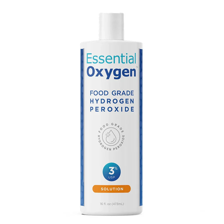 3% Food Grade Hydrogen Peroxide | Essential Oxygen | Raw Living UK | Cleaning Product | House & Home | Essential Oxygen 3% Food Grade Hydrogen Peroxide is an essential product for your household, especially during the time of COVID19. Non-toxic & planet positive.