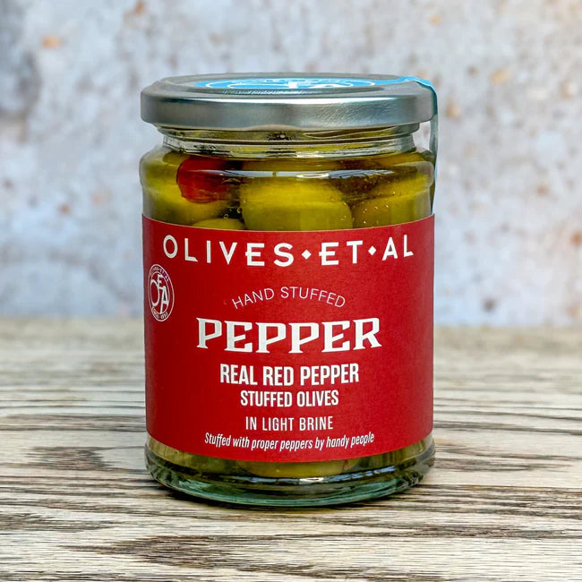Red Pepper Stuffed Olives (150g)