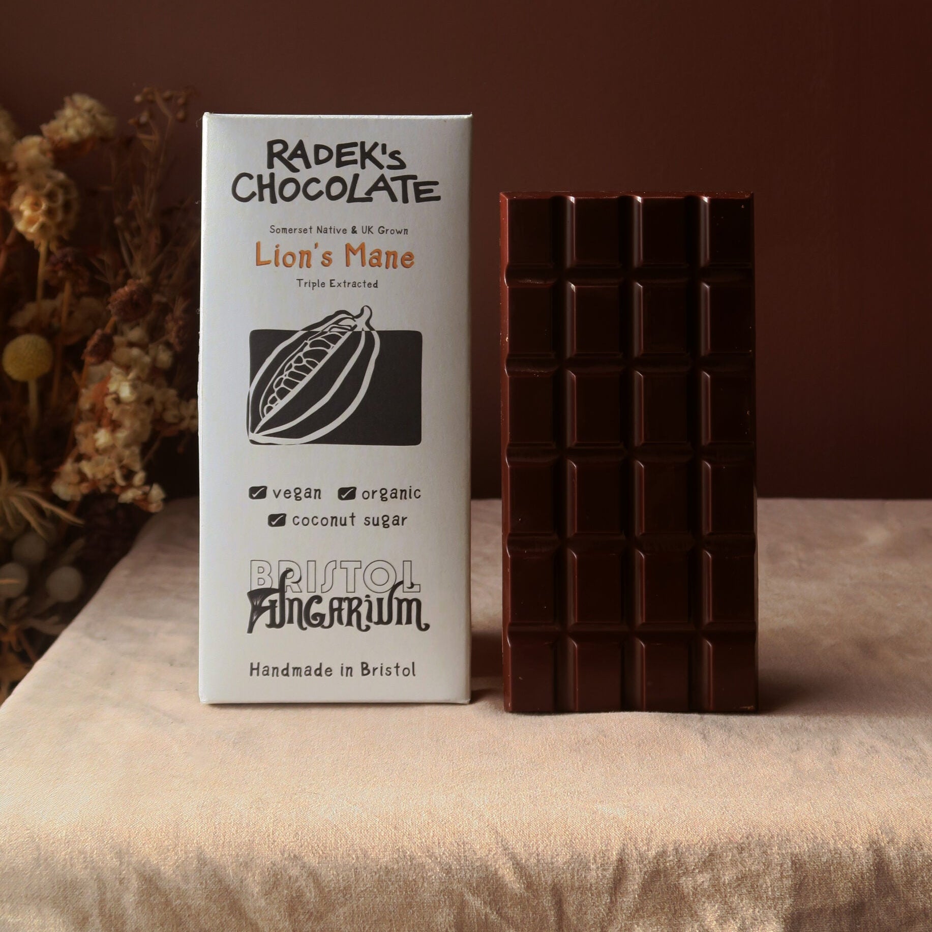 Organic Lion's Mane Chocolate Bar