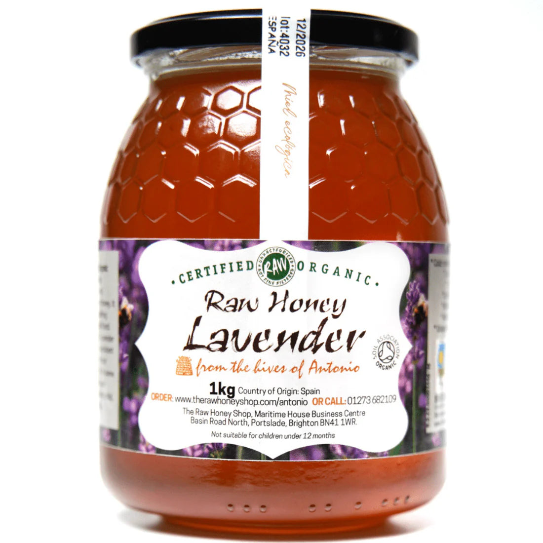 Raw Organic Honey - Lavender 1kg