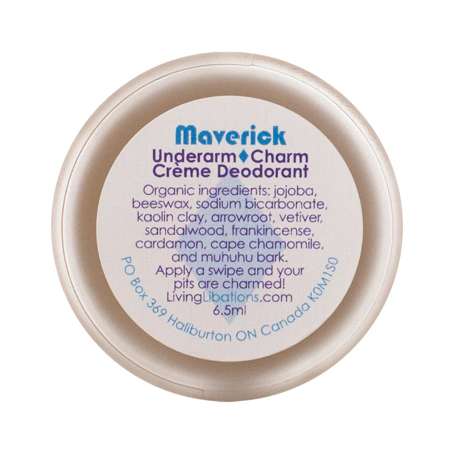 Living Libations - Maverick Underarm Charm Crème Deodorant