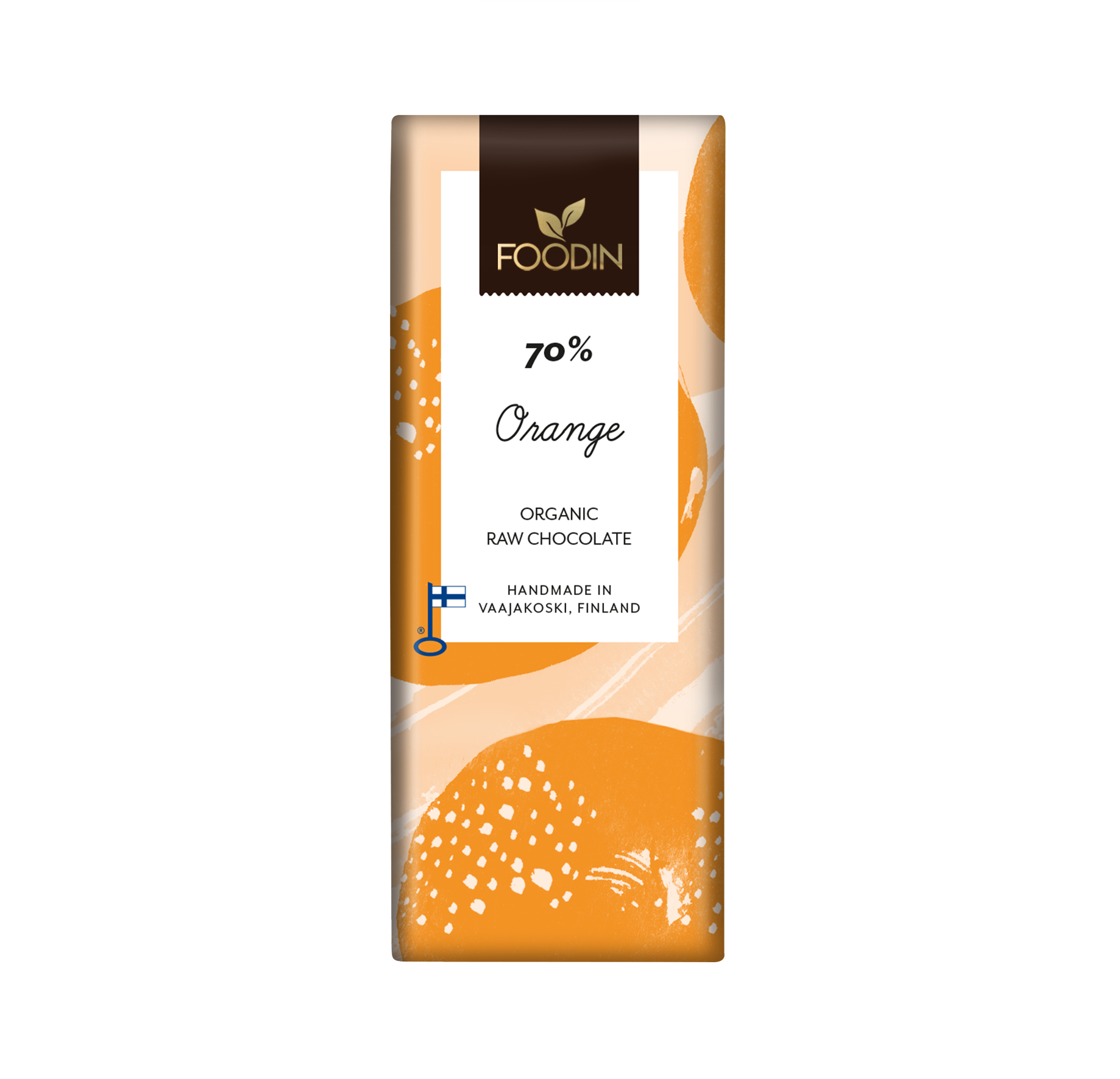 Organic Raw Chocolate Bar Orange 70%