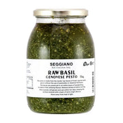 Genovese Raw Vegan (Unpasteurized) Basil Pesto Pasta Sauce (1kg)