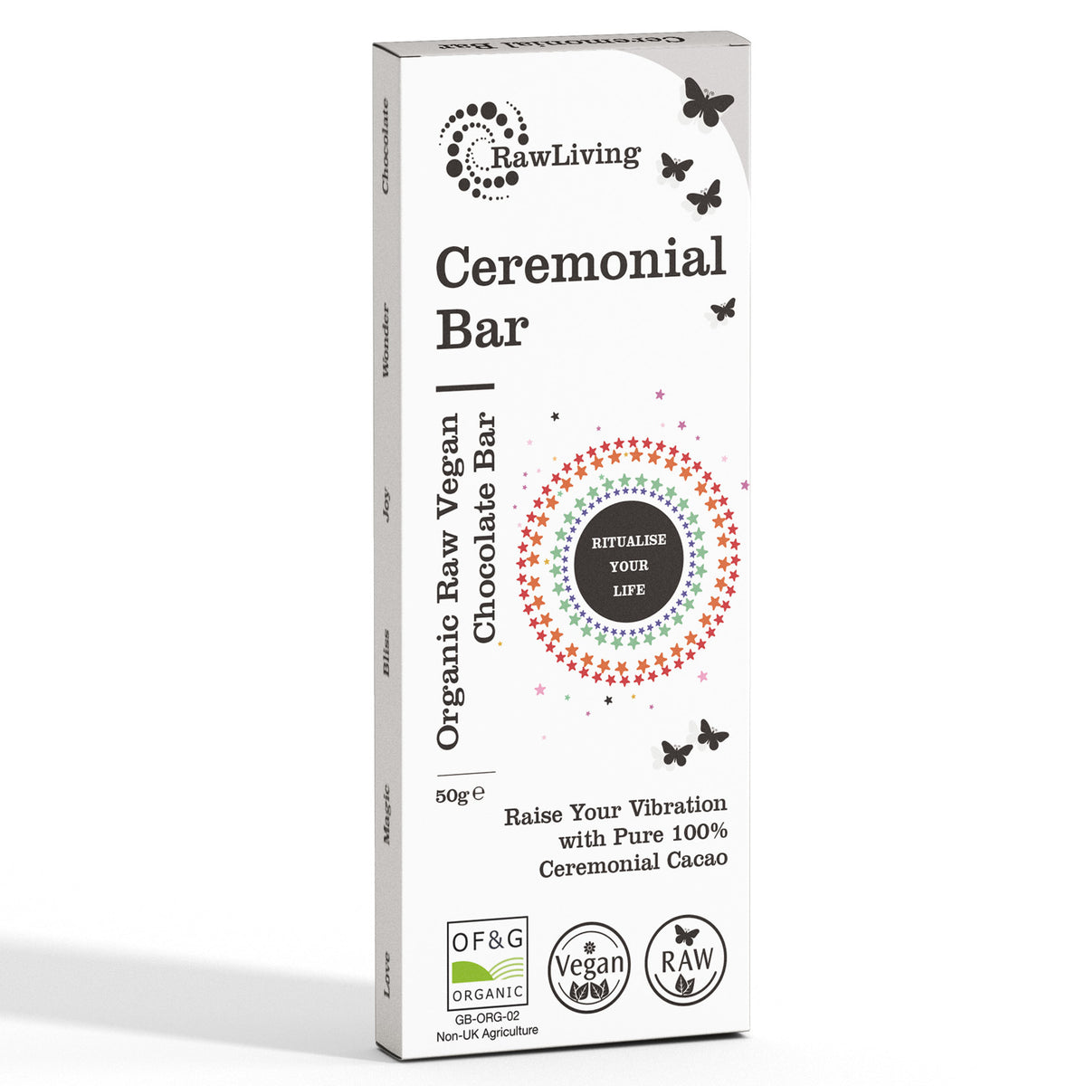 Ceremonial Organic Raw Chocolate Bar (50g)