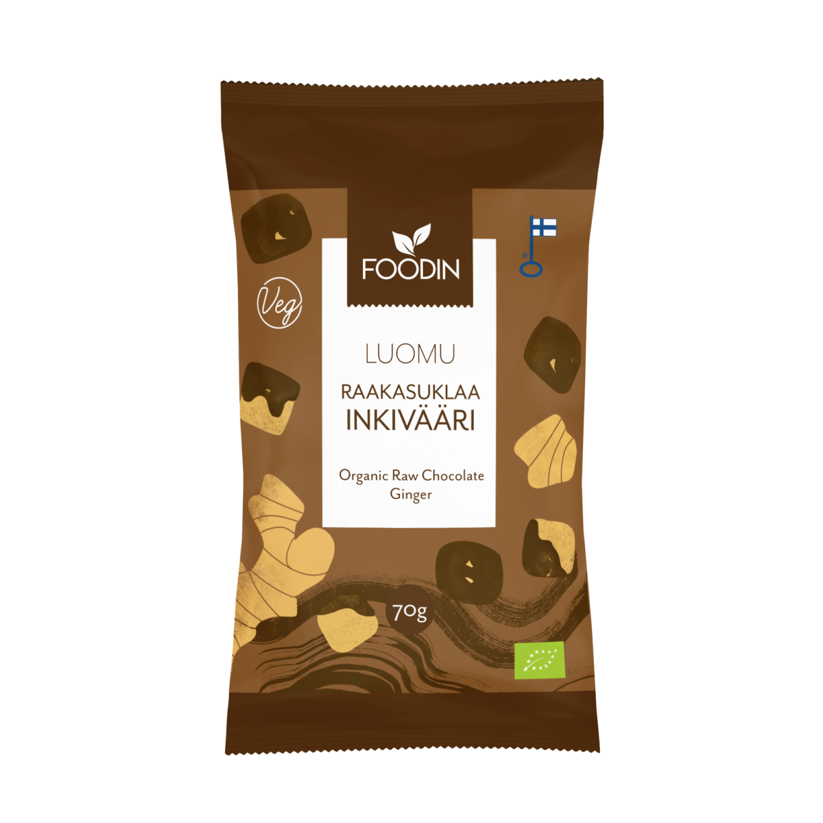 Organic Raw Chocolate Coated Ginger