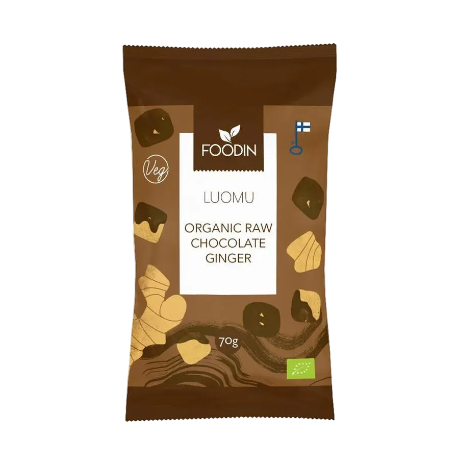 Organic Raw Chocolate Coated Ginger