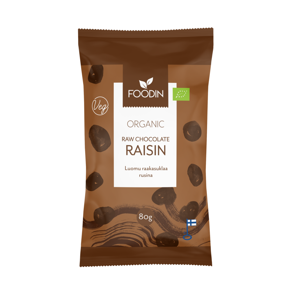 Organic Raw Chocolate Coated Raisins