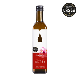 Organic Sesame Oil (500ml) | Clearspring | Raw Living UK | Clearspring Organic Sesame Oil is made using Highest Quality Organic Sesame, which is then cold-pressed without chemicals to ensure nutrition & flavour.
