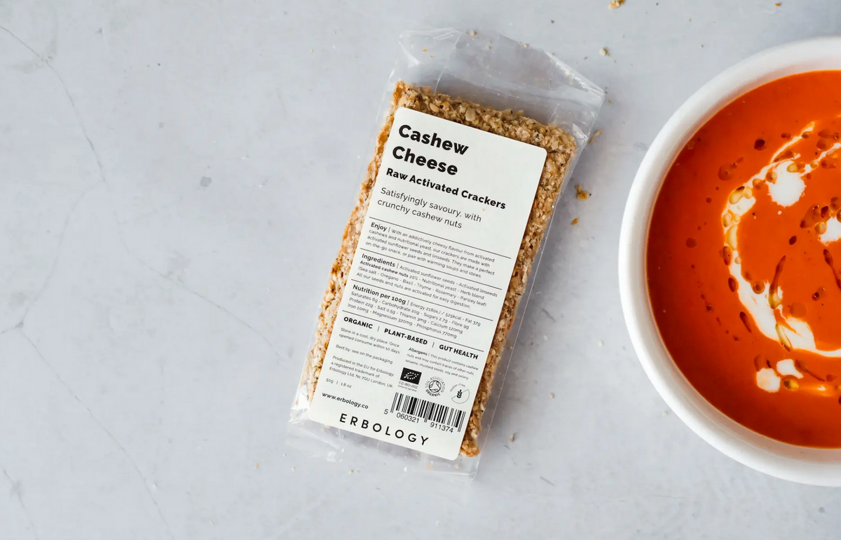 Cashew Cheese Raw Activated Crackers