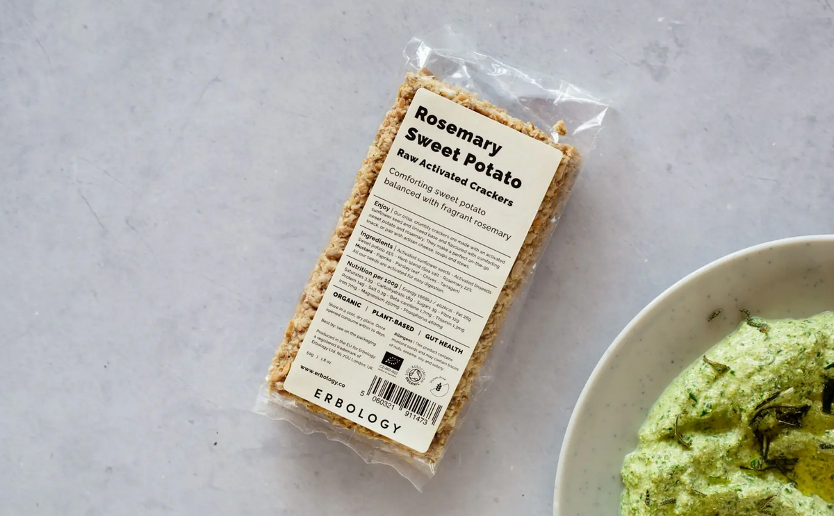 Rosemary Sweet Potato Raw Activated Crackers