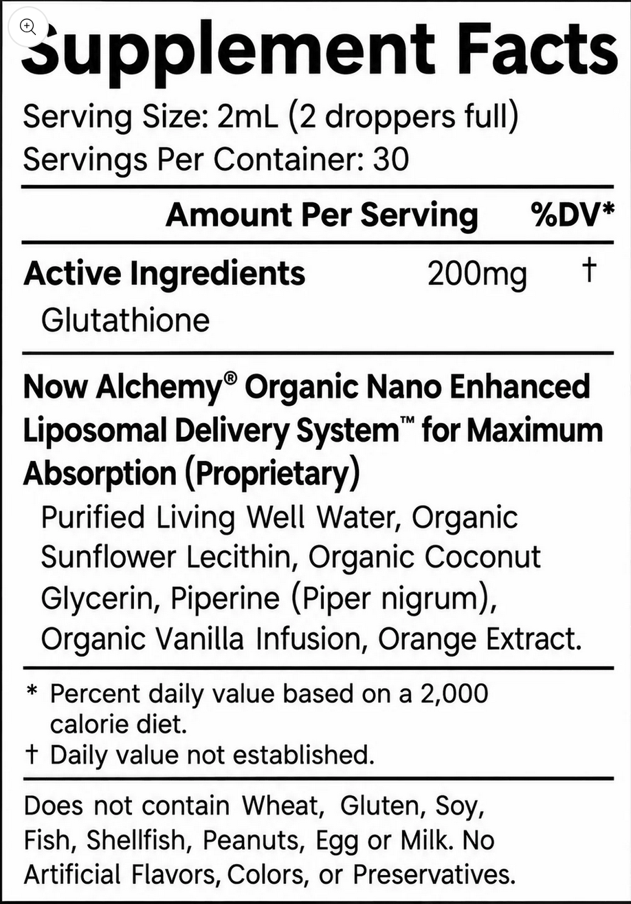 Nanoliposomal Glutathione