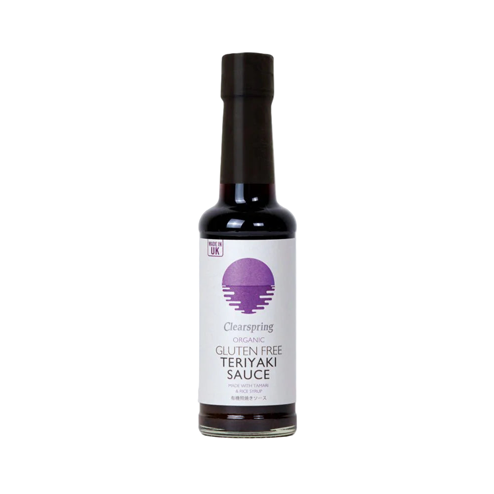 Gluten-Free Teriyaki Sauce 150ml | Clearspring | Raw Living | Clearspring Gluten-Free Teriyaki Sauce is ideal for Basting, Glazing, and adding a deliciously sweet yet savoury flavour to Stir-Fries, Roasts & Barbecues.